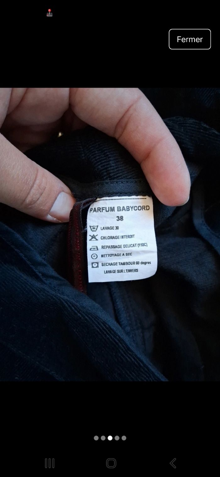 Jupe velours côtelé comptoirs des cotonniers - photo numéro 3