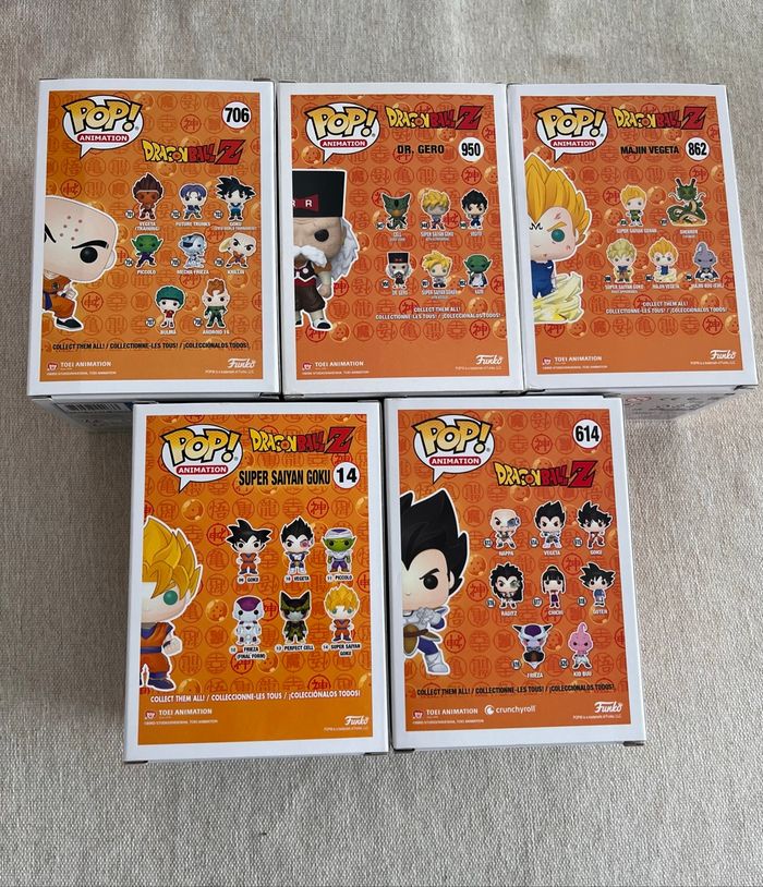 Funko pop dragon ball Z lot - photo numéro 2