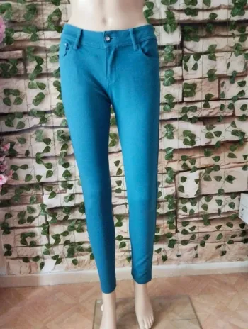 🌸Pantalon skinny Bleu canard Miss Ok Taille 38🌸
