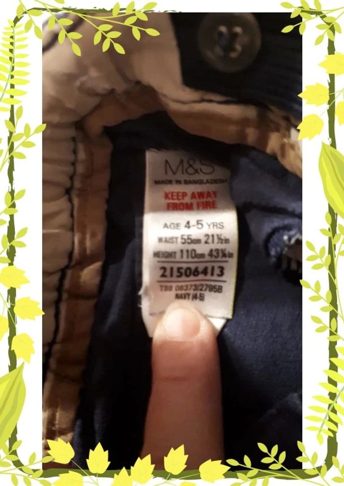 Pantalon taille ajustable effet velours 4/5 ans - photo numéro 5