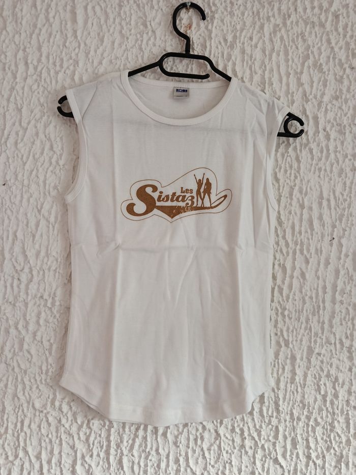 Débardeur blanc femme
