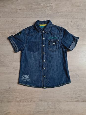 Chemise manches courtes jean fin orchestra 6 ans