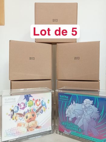 Lot de 5 protections acrylique ETB pokemon