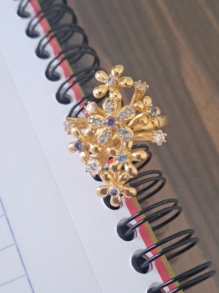 Spectaculaire et originale bague bouquet de fleurs - photo numéro 5