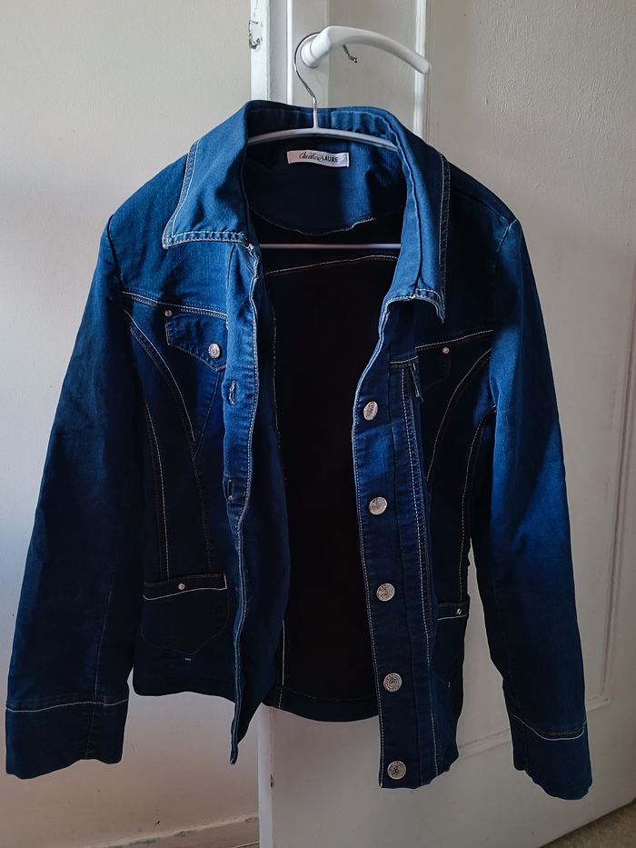 Veste jeans Christine laure taille 40 - photo numéro 4
