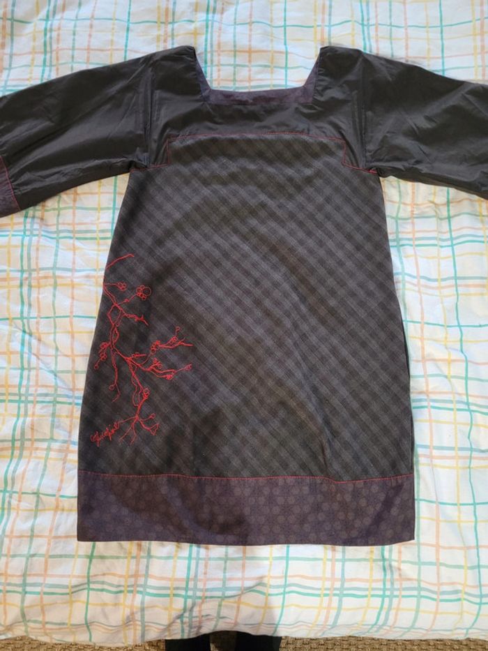 Robe cop copine, grise et marron, 42 - photo numéro 6