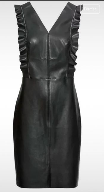Robe simili cuir taille 36
