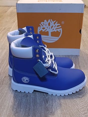 Bottes Timberland  bleu et blanc