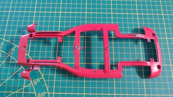 Carcasse inférieure pièce détachée miniature Ferrari 250 testa rossa 1957 Burago Bburago 1/18 #B29