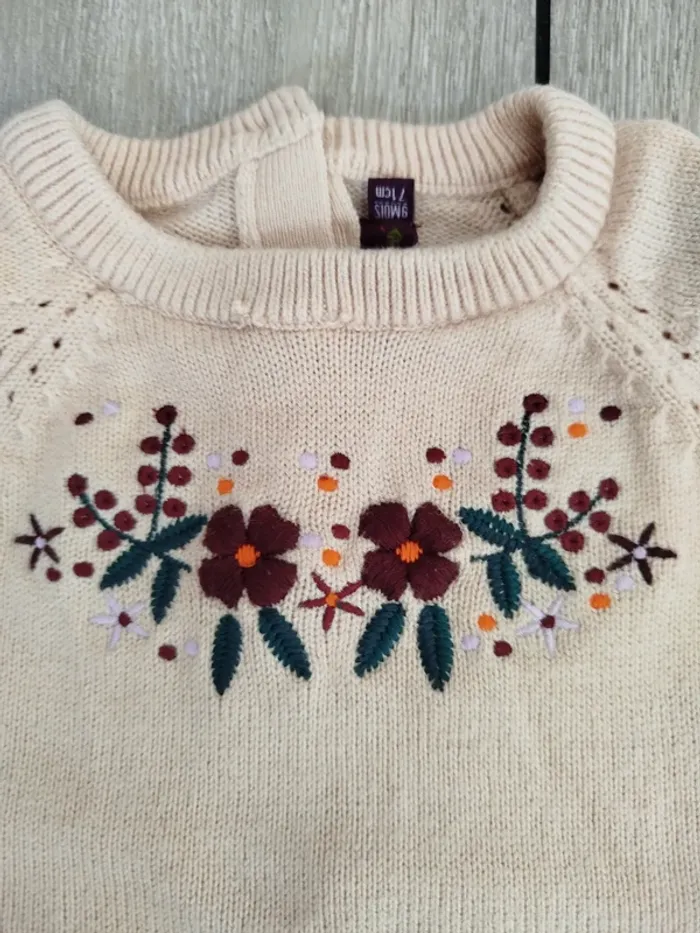Robe pull brodée Sergent Major 9 mois - photo numéro 2