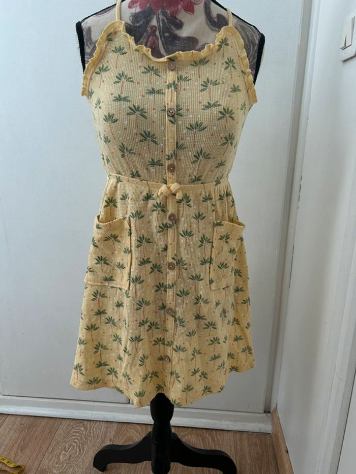 Robe d’été jaune en coton - à bretelles Kiabi eco