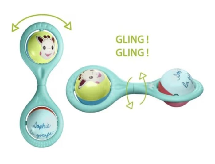 🩵 Petits hochets rotatifs  💚  Sophie la girafe - photo numéro 2