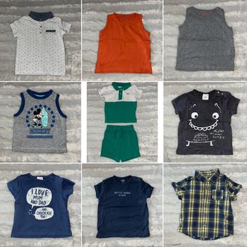Lot de vêtements été garçon taille 12 mois