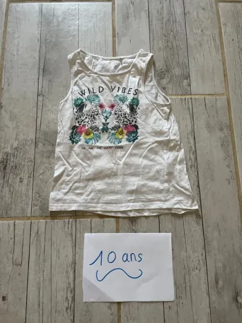 Très joli débardeur été fille 10 ans