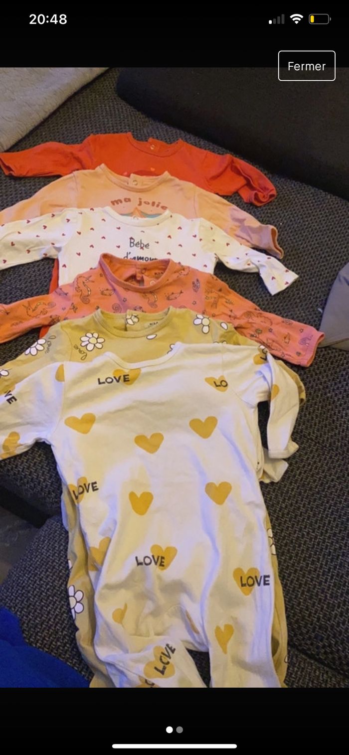Lot de 6 pyjamas 12 mois