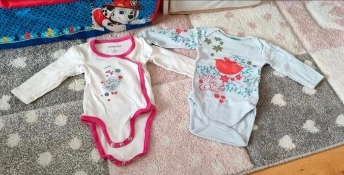 Lot bodys bébé fille manches longues