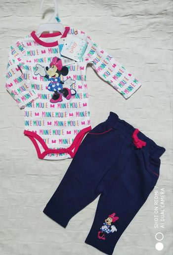 Disney ensemble minnie body pantalon 6 mois