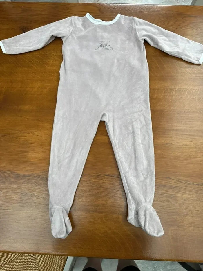Pyjama 1 pièce Petit bateau beige 36 mois - photo numéro 2