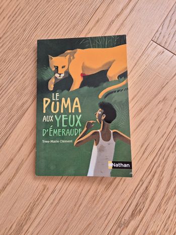Livre Le puma aux yeux d'émeraude, TBE 📚