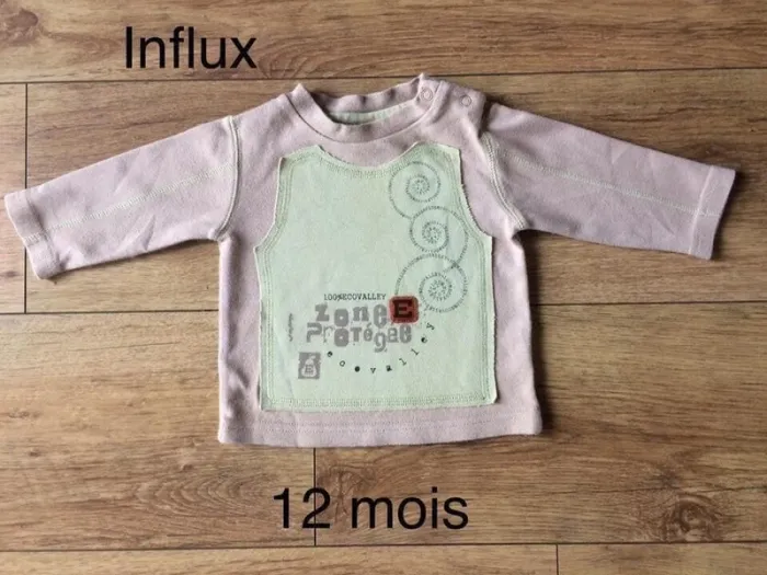 Tee-shirts manches longues Influx 12 mois
