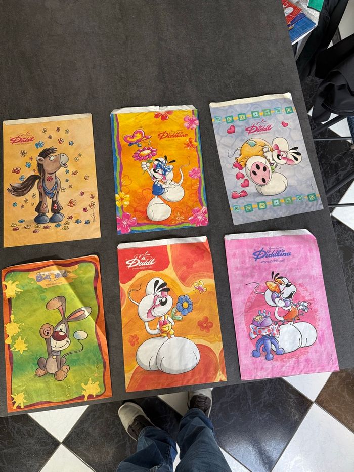 Lot 6 pochettes diddl - photo numéro 2