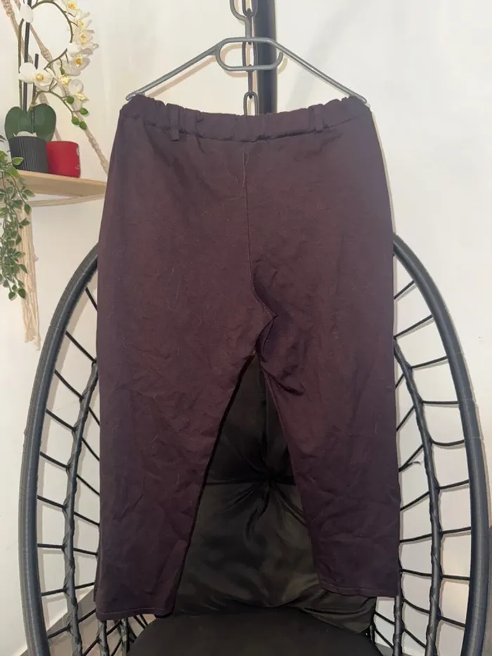 Pantalon femme marron clair – Taille XXXL – Grande taille chic et confortable - photo numéro 3