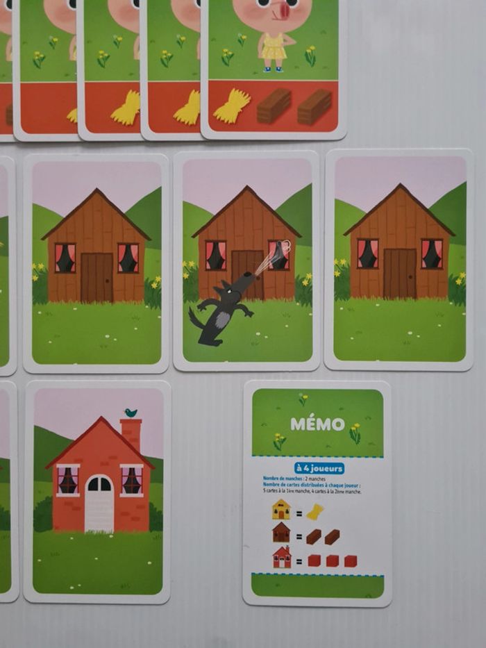 Jeu de société/de cartes "Les 3 petits cochons" complet, comme neuf, idéal pour offrir - photo numéro 4