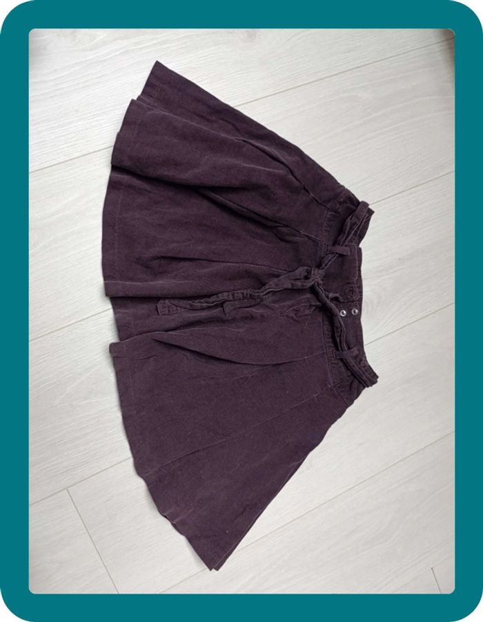 Jupe velours violette
