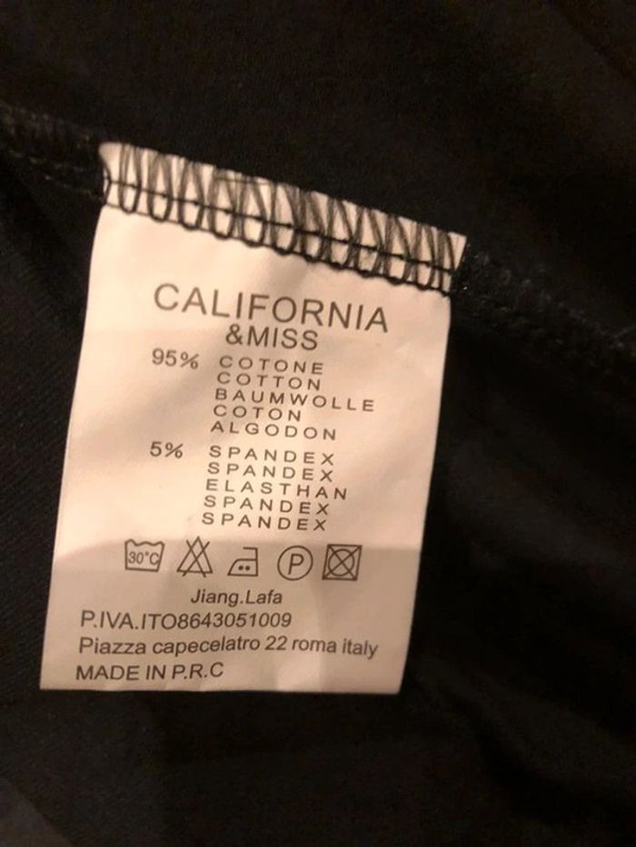 Short noir 95% coton pour femme M California &MISS - photo numéro 3