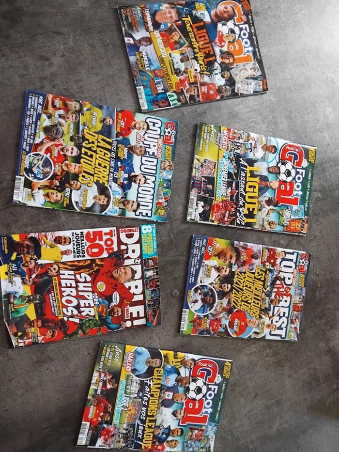 Lot magazines foot avec posters