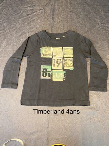 Tee shirt manches longues Timberland 4 ans