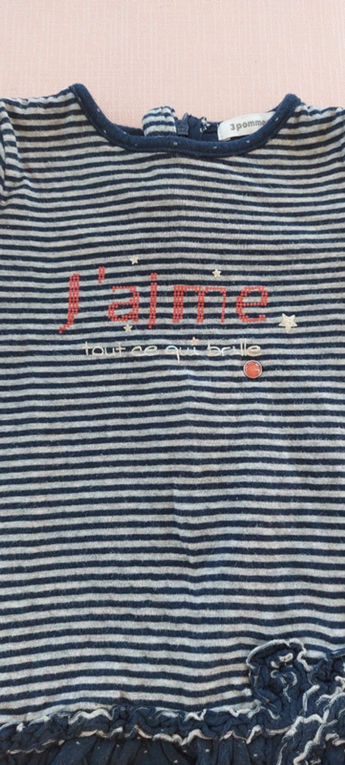 Robe tunique rayée 3 pommes - photo numéro 2