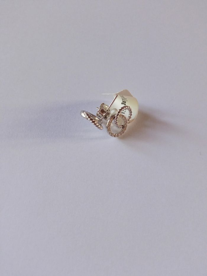 Boucles d'oreilles "anneaux entrelacés" - photo numéro 2