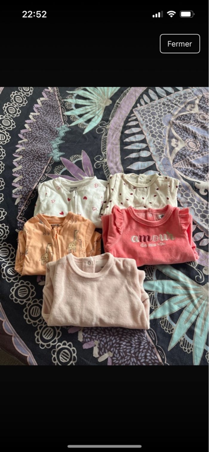 Lots vêtements. 1 mois fille - photo numéro 3