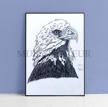 Dessin d'un aigle A4