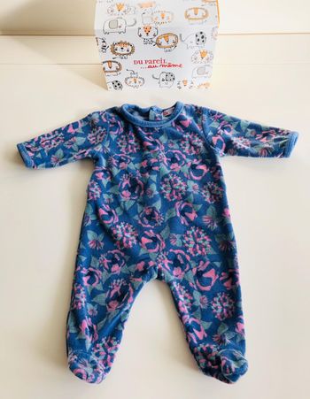 Pyjama en velours DPAM, taille 3 mois