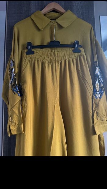 Magnifique Ensemble 2 Pièces kaktûs - Moutarde & Broderies - Taille S