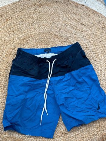 Short de Bain Nautica Homme Marine/Bleu Taille S | Très Bon État | SNVintagefr | BS422