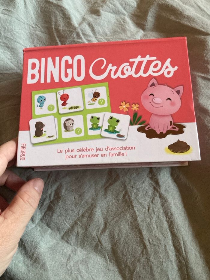 Jeu Bingo Crottes – complet – jeu enfant 3+ – éducatif et amusant