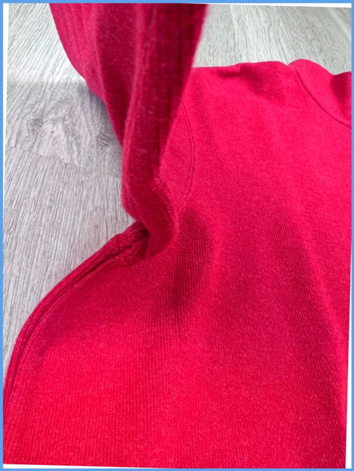 Pull camionneur Ralph Lauren Bordeaux col roulé quart zip Taille XXL - photo numéro 11