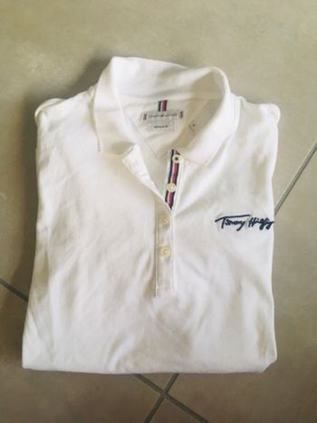Polo femme Tommy Hilfiger blanc neuf