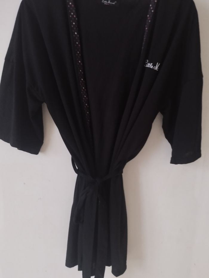 Long gilet manches courtes