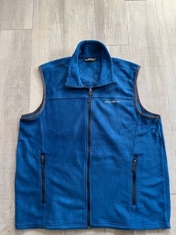 Polaire sans manches Eddie Bauer bleu taille L – chaleur et confort