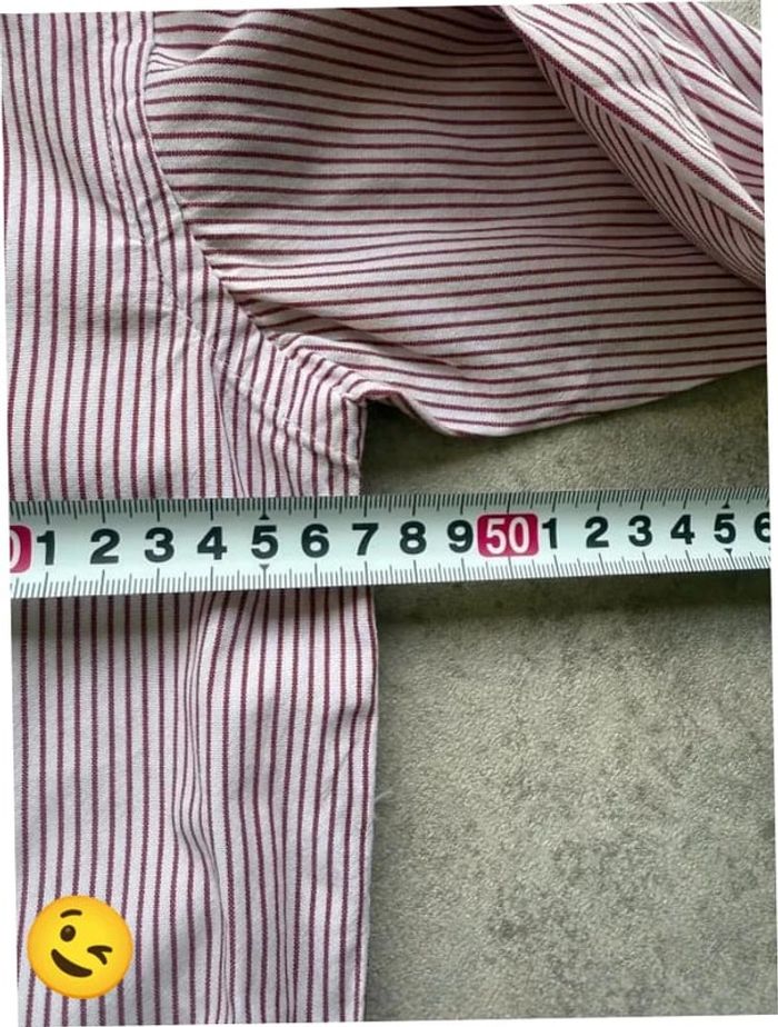 Chemise Ralph Lauren manche longue Taille S rouge blanc Homme Men CHE26 - photo numéro 6