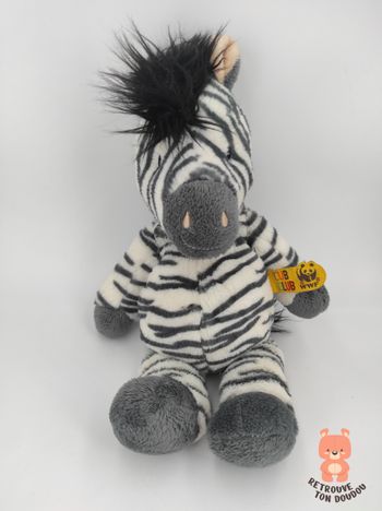 Peluche Zigo le zèbre Cup Club WWF