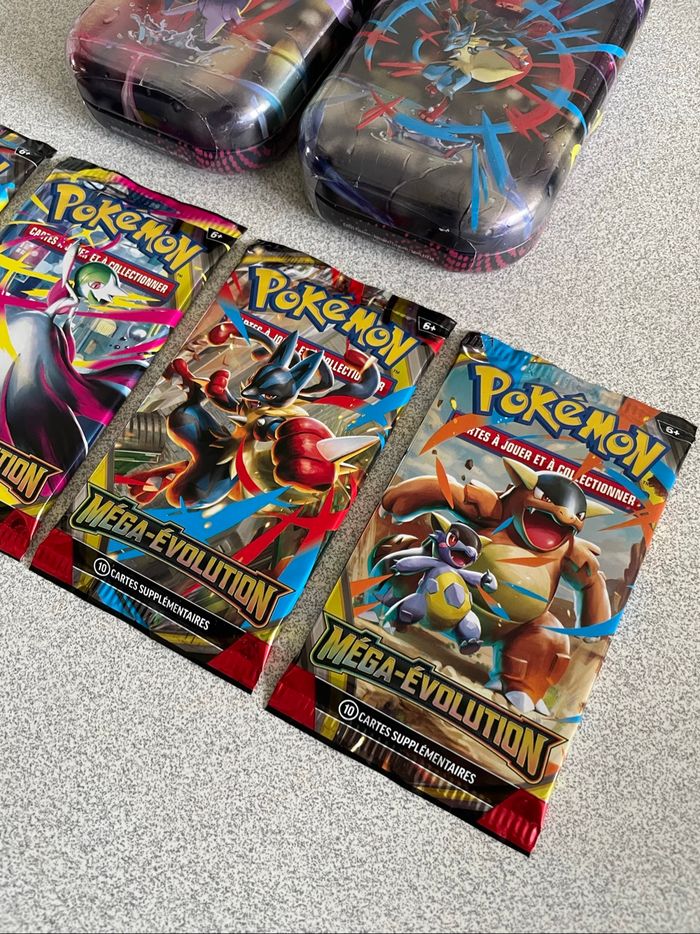Lot Mini Tin + Artset Booster Pokémon Méga Évolution (ME01/EV11) - photo numéro 4