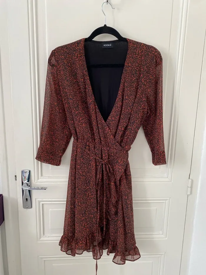 Robe portefeuille léopard Koukaï