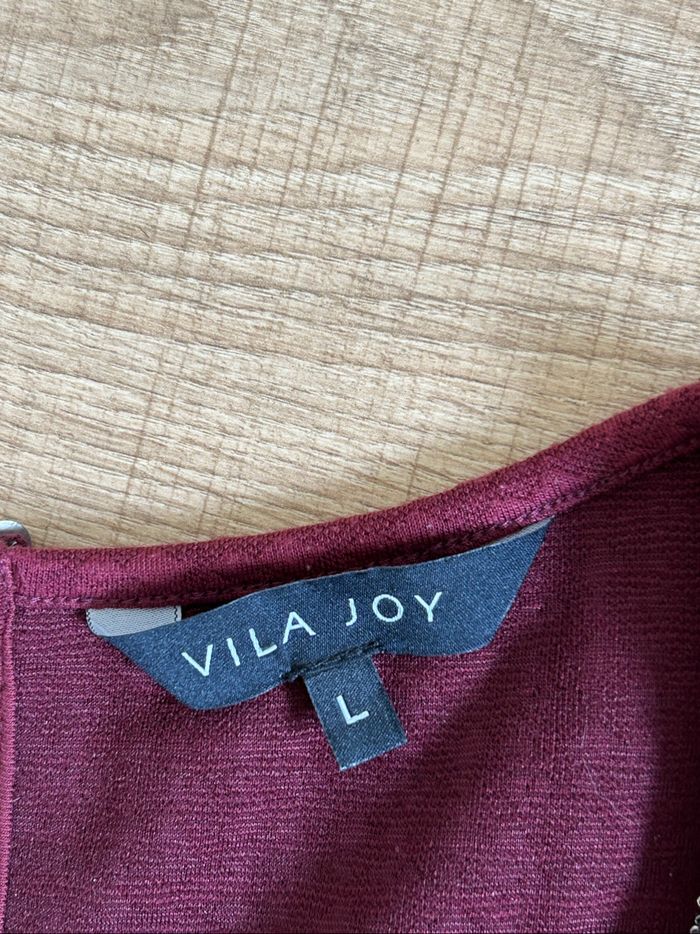 Robe bordeaux sans manches Vila Joy taille L TBE - photo numéro 9