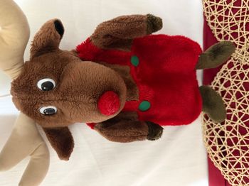 Cache bouillotte cerf peluche