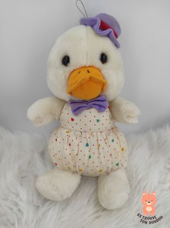 Peluche Canard Blanc Sandy